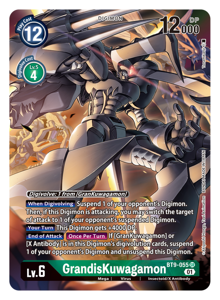 BT9-055: GrandisKuwagamon (Alternate Art)