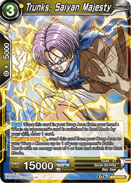 BT8-075: Trunks, Saiyan Majesty