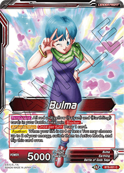 BT8-001: Bulma // Bulma, Familial Bonds (Foil)