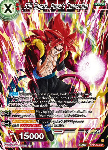 BT18-006: SS4 Gogeta, Power's Connection