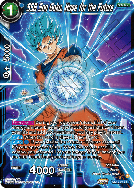 SD18-04: SSB Son Goku, Hope for the Future