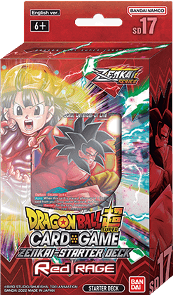 Dragon Ball Super Card Game Starter Deck RED RAGE [DBS-SD17]