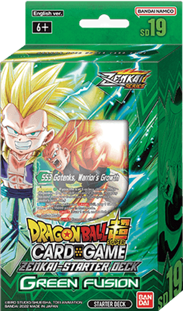 Dragon Ball Super Card Game Starter Deck GREEN FUSION [DBS-SD19]