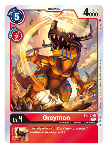 ST1-07: Greymon (Foil) (ST-11 Special Entry Pack)