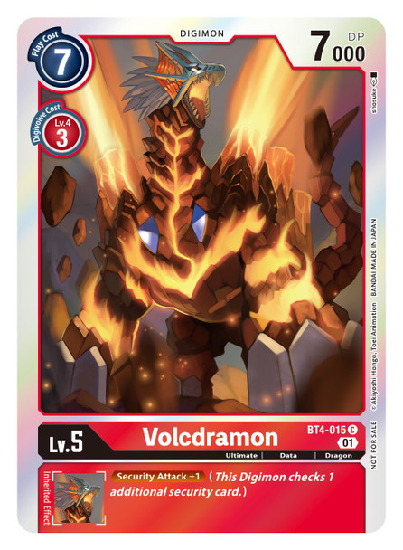 BT4-015: Volcdramon (Foil) (ST-11 Special Entry Pack)