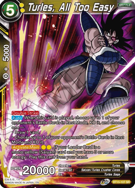 BT15-107: Turles, All Too Easy (SD20 Reprint)