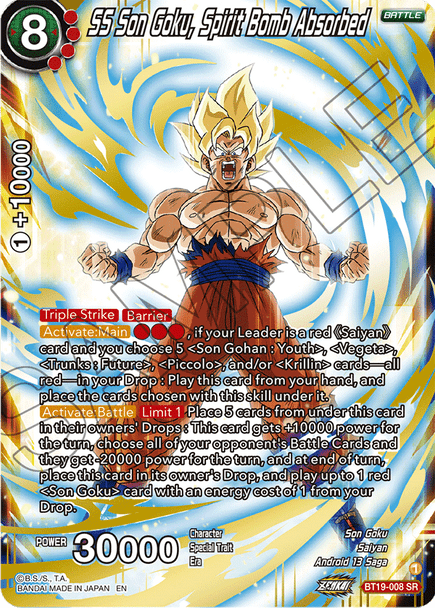 BT19-008: SS Son Goku, Spirit Bomb Absorbed