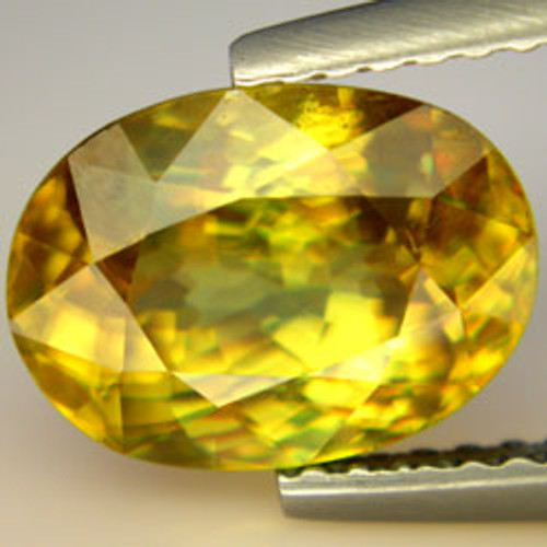 3.02 carat Golden Yellow Variable Sphene