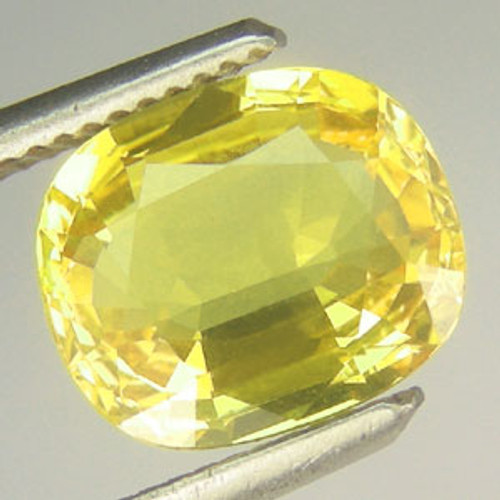 2.88 carat YELLOW LEMON NATURAL SAPPHIRE