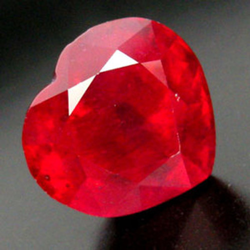 9.65 carat Heart Cut Red Ruby