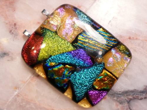 FANCY DICHROIC GLASS PENDANT