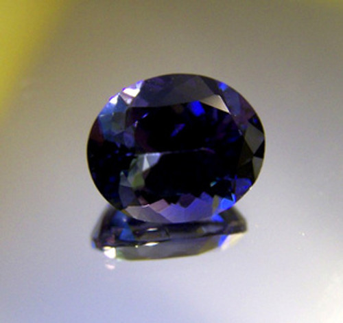 4.28 carat NATURAL Violet BLUE TANZANITE