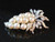 DIAMOND & PEARL 14K WHITE GOLD BROOCH
