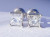 1.20ct.tw. NATURAL PRINCESS Diamond Stud Earrings in 14K WHITE GOLD