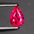 2.35 carat PEAR Natural PINK RED RUBY