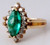 3.09ct Natural Diamond Colombian Green Emerald 14K Gold RING