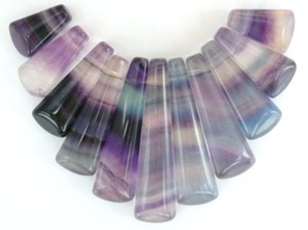 Multi-Color Fluorite Pendant Bead Set