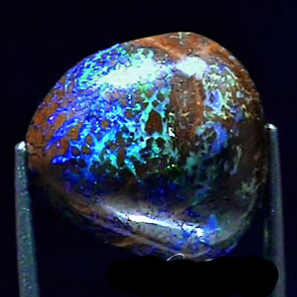 14.36ct GREEN-PURPLE-BLUE FLASHING MATRIX BOULDER OPAL