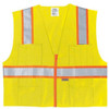 Class 2 Poly Safety Vest3 Org/Silv SurvLXL