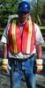 Class 2 Poly Safety Vest 3 Org/Silv