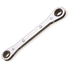 Metric Flat Ratcheting Box-End wrench, Size: 7 x 8 mm,12 Point ,Total Length: 4-1/2"