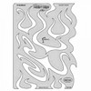 ANEST IWATA Artool? FH-FOR-4SP Flame-O-Rama Series Funkadelik Freehand Airbrush Template, 10 in L x 7-1/2 in W