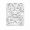ANEST IWATA Artool? FH-SK16SP Return of Skullmaster Series Frontal II Freehand Airbrush Template, 10 in L x 8 in W