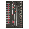 URREA 37 pc 1/2? DRIVE SOCKET SETS WITH ACCESSORIES #CH311