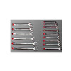 URREA 15 pc COMBINATION WRENCH SETS WITH LAMINATED PLASTIC COVER #CH304L