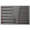 URREA 15 pc COMBINATION WRENCH SETS WITH LAMINATED PLASTIC COVER #CH306L