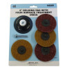 3" Holding Pad with Four Surface Treatment Discs 94560