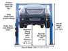 ATLAS 9,000 LB. 2-Post Overheard Lift with Super-Symmetric Arms & Single Point Lock Release (TD-9OHSC-SS-FPD)