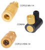 Truper 1/4" Brass Female Hose Connector #19084- 2 Pack