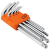 Truper 7-Pc Long Arm Ball-End Hex Key Wrench Sets, Metal Body Folding Hex Key Set 2 Pack #15551