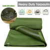 Truper Heavy Duty Olive Green Tarps,16 Mil Thickness , 9.8 x 13.1 ft Heavy Duty Green Tarp # 16374