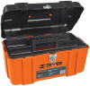 Truper Heavy Duty Tool Boxes w/Metal Latches, 17" Plastic Industrial Tool Box #19656