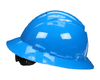 Truper Full Brim Hard Hats,Ratchet Suspension, Blue, full brim safety helmet #10570