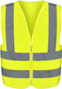 Truper Maximum-Visibility Safety Vests W/Buttons and 7-Pockets,2" Reflective Strips, Reinforced, Green, safety vest, size L #13483