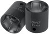 Truper 6-Point Impact Sockets,SAE, 3/4" 6-point Impact Socket 1/2" Drive 2 Pack #13381