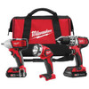 Milwaukee M18 Cordless 3-Tool Combo Kit 2691-23