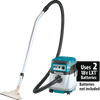 36V (18V X2) LXT? Brushless 4 Gallon Wet/Dry Dust Extractor/Vacuum, Tool Only, Makita Brushless motor, XCV14Z