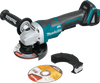 18V LXT? Lithium-Ion Brushless Cordless 4-1/2"Â / 5" Paddle Switch Cut-Off/Angle Grinder, with Electric Brake, Tool Only, XAG11Z