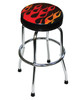 Shop Stool with Flame Design