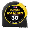 Stanley FatMax Classic Tape Measure, 1-1/4 in W x 30 ft L, SAE, Black/Yellow Case