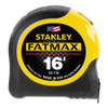 FatMax Classic Tape Measure, 1-1/4 in W x 16 ft L, SAE, Black/Yellow Case (33-716)