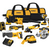 Dewalt DCK1020D2 20V MAX* Lithium‑Ion 10‑Tool Combo Kit