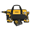 Dewalt DCK267M2 20V MAX* XR Brushless Drywall Screwgun & Impact Driver Combo Kit (4.0Ah)