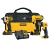Dewalt DCK340C2 20V MAX* 3‑Tool Combo Kit (Drill/Driver, Impact Driver, LED Work Light)