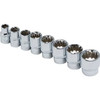 Titan Metric Spline Set - 3/8in. Drive, Model# 15202