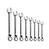 8pc SAE 120 Tooth Reversible Combination wrench Set 5/16"-3/4"